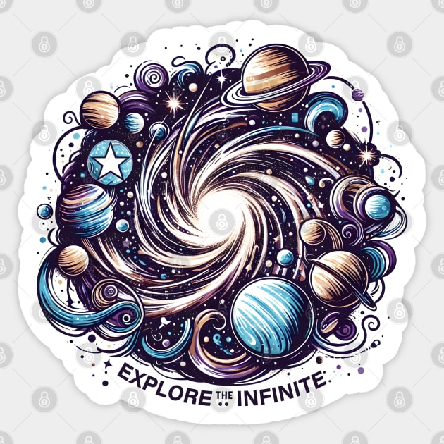 Cosmic Dance Sticker by MakerMind8.2